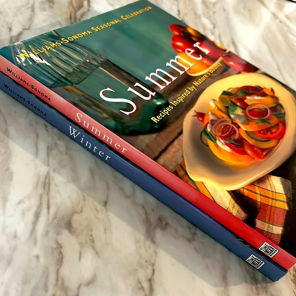 Williams Sonoma Seasonal Celebration Summer & Winter Hardcover Cookbooks